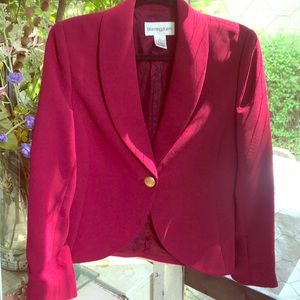 Gorgeous Bloomingdales dark raspberry/wine blazer